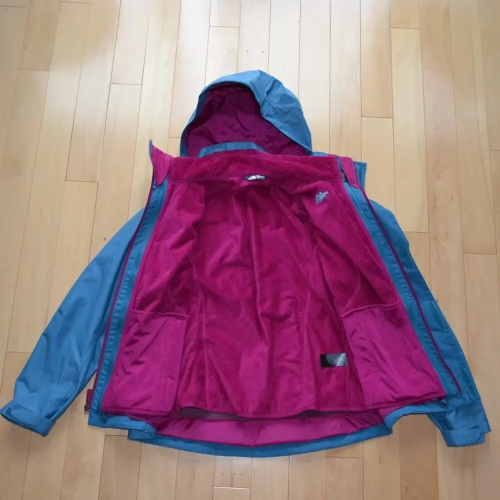 North Face Winter Jacket Plush Interior Size Medium Blue